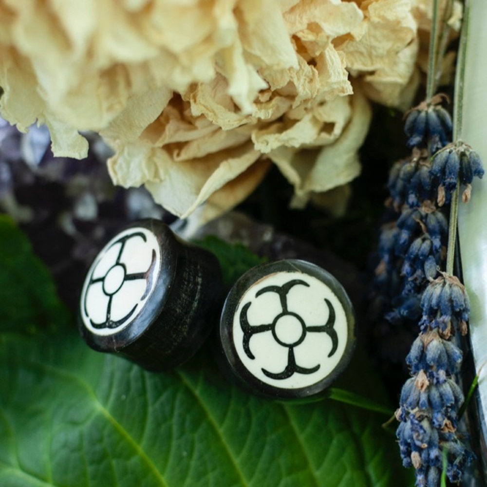 Black and White Design Ear Plugs